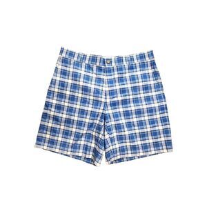 Southern Tide men's 'The Skipjack' short blue Plaid size 36x9 cotton